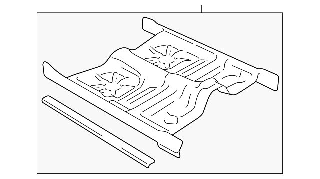 3W1Z5411135AA Деталь FRONT FLOOR PAN