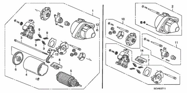 Starter Motor (Mitsuba) for 2006 Honda Element #0