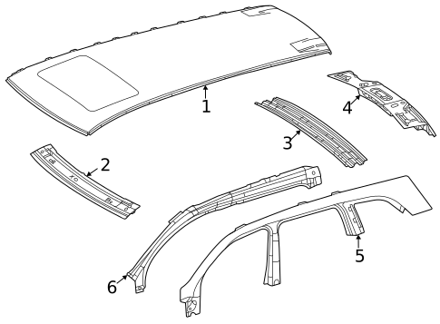 Roof & Components for 2020 Mercedes-Benz GLS 580 #0