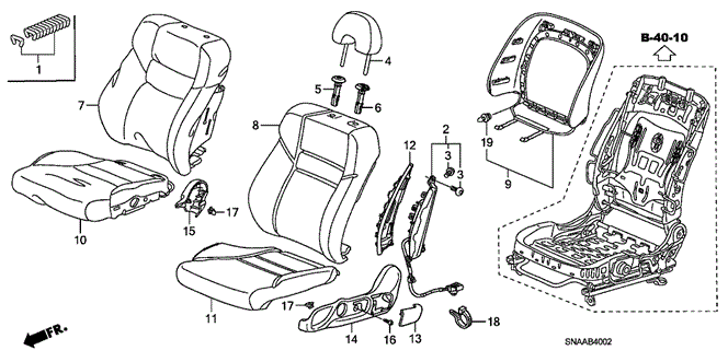 INTERIOR / BUMPER/FRONT SEAT (L.) (2) for 2009 Honda CIVIC SEDAN #1