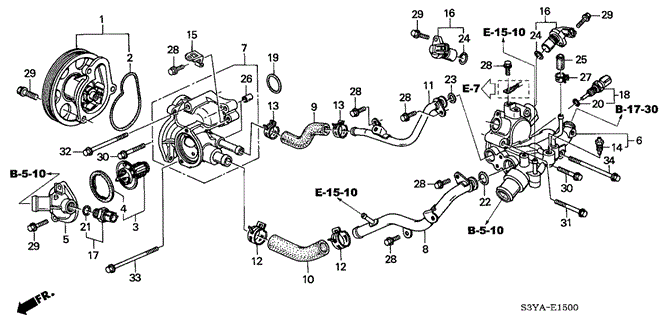 Engine/Water Pump - Sensor for 2006 Honda INSIGHT #1