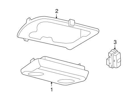 Body/Overhead Console for 2006 Ford Mustang #2