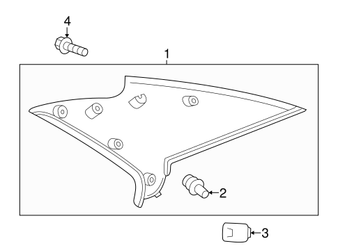 BODY/INTERIOR TRIM - QUARTER PANELS for 2002 Toyota Camry #2