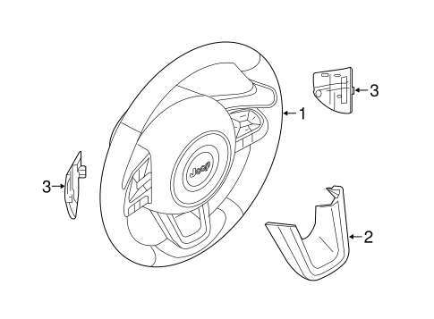 Steering Wheel & Trim for 2017 Jeep Renegade #0