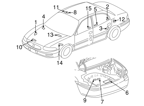 Body/Labels for 2005 Buick LeSabre #1