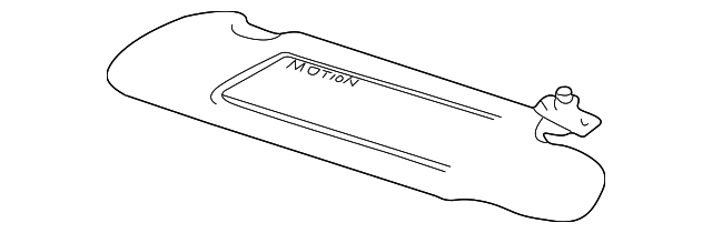HJA1090ACLFJ Деталь SUNVISOR, RIGHT