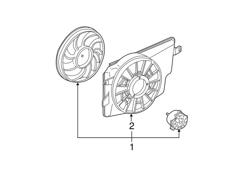Cooling System/Cooling Fan for 2000 Ford Mustang #1