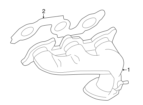 EXHAUST SYSTEM/EXHAUST MANIFOLD for 2001 Toyota Solara #1