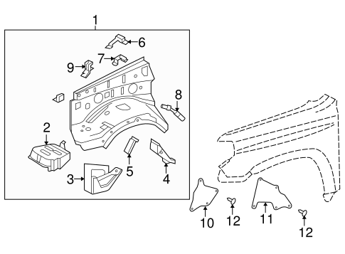 BODY/INNER COMPONENTS for 2014 Toyota 4Runner #1