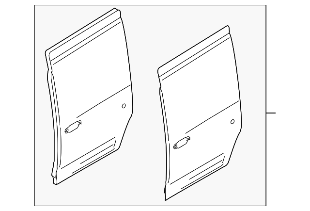 AT1Z-6124622-A Деталь DOOR SHELL, RIGHT