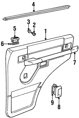 Discovery INTERIOR TRIM - REAR DOOR
