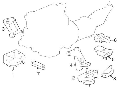 Solstice ENGINE & TRANS MOUNTING