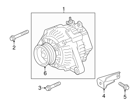 ELECTRICAL/ALTERNATOR for 2015 Toyota Highlander #1