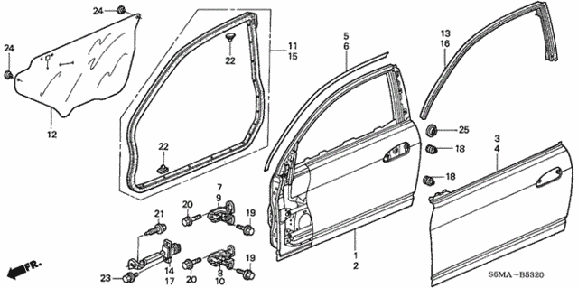 Door Panels for 2006 Acura RSX #0