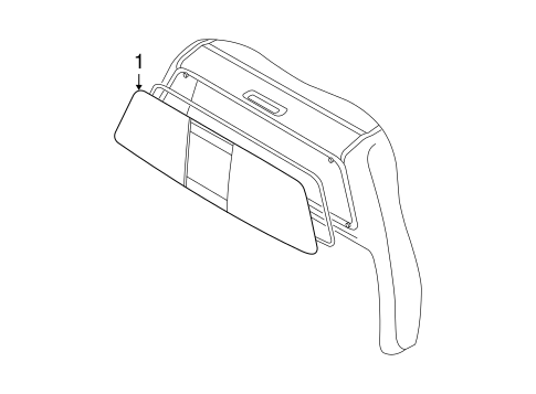 Glass & Hardware - Back for 2009 Nissan Frontier #0