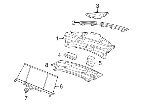 S-Type INTERIOR TRIM - REAR BODY