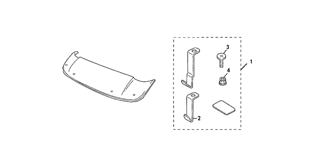 ACCESSORIES/MOONROOF VISOR for 2003 Honda ACCORD SEDAN #1