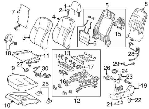 ELECTRICAL/POWER SEATS for 2015 Toyota Avalon #4