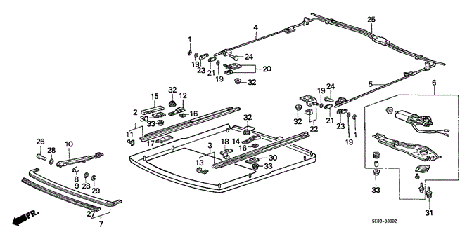 INTERIOR / BUMPER/SLIDING ROOF (2) for 1989 Honda ACCORD SEDAN #1