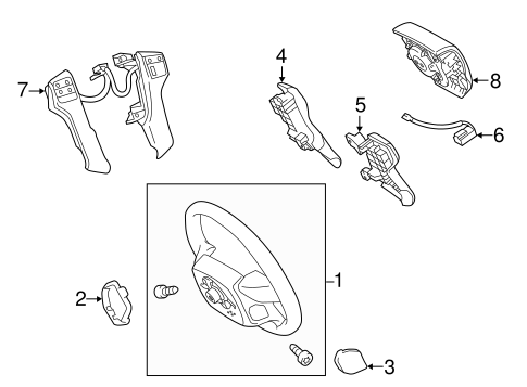 STEERING/STEERING WHEEL & TRIM for 2012 Toyota Tacoma #1