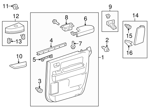 BODY/INTERIOR TRIM - REAR DOOR for 2015 Toyota Tundra #2