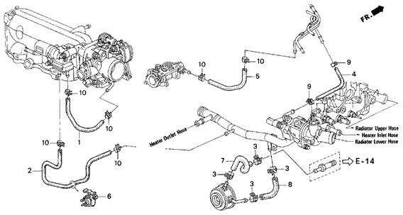 Hose B, Oil Cooler Hose B, Oil Cooler