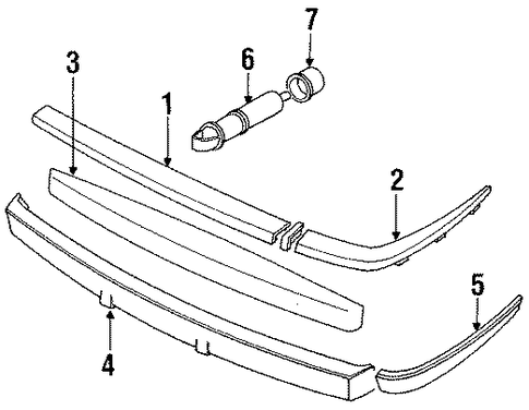 XJS BUMPER ASSEMBLY - REAR