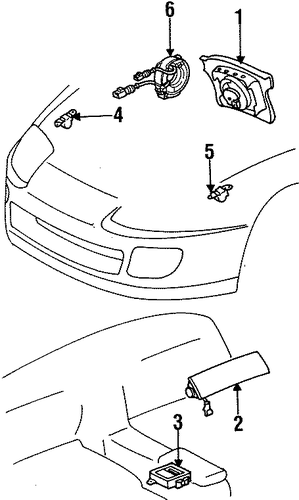 ELECTRICAL/AIR BAG COMPONENTS for 1998 Toyota Supra #1