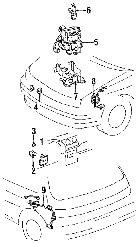 Anti-Lock Brakes for 1994 Toyota Paseo #0