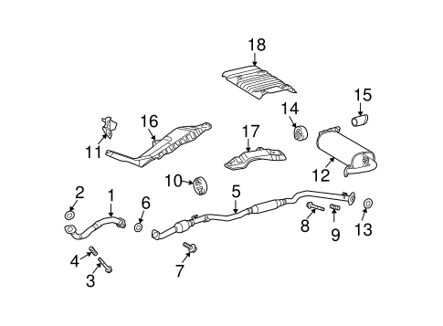 EXHAUST SYSTEM/EXHAUST COMPONENTS for 2011 Toyota Matrix #1