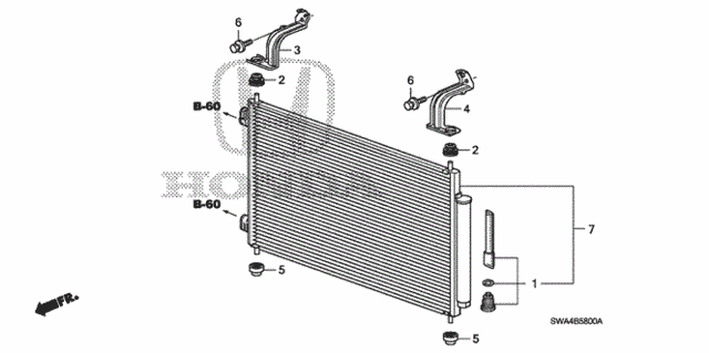 A/C Condenser for 2008 Honda CR-V #0