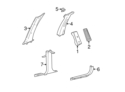 Taurus INTERIOR TRIM - PILLARS
