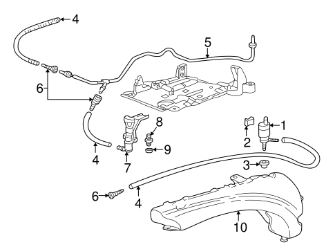 911 HEADLAMP WASHERS / WIPERS 2