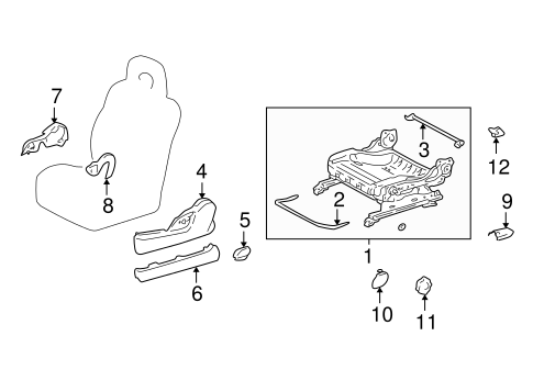 BODY/TRACKS & COMPONENTS for 2004 Toyota RAV4 #1