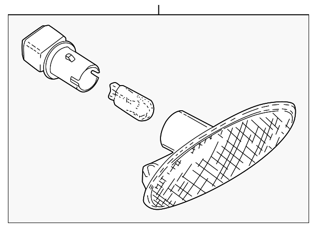 XR847225 Деталь SIDE MARKER LAMP, RIGHT