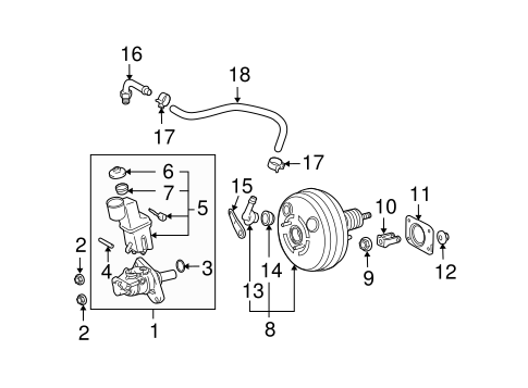 BRAKES/HYDRAULIC SYSTEM for 2004 Toyota Highlander #1