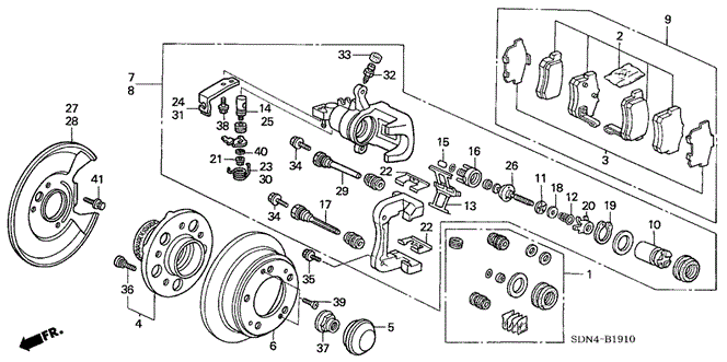 CHASSIS/REAR BRAKE (DISK) for 2006 Honda ACCORD COUPE #1