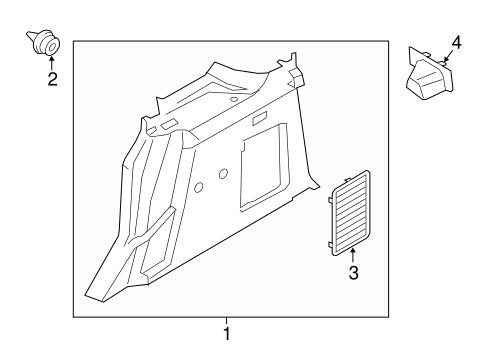 Transit Connect INTERIOR TRIM - SIDE PANEL 2