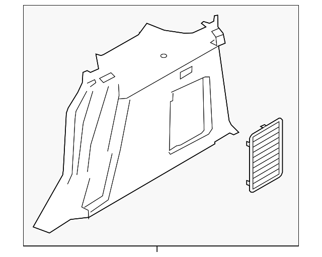 DT1Z-1731013-DB Деталь SIDE TRIM PANEL, LEFT