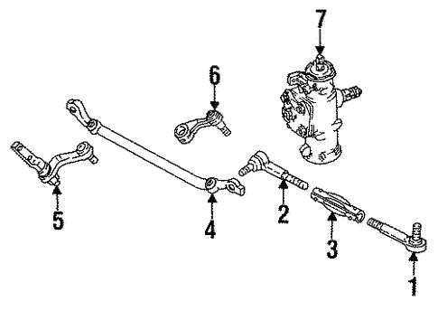 Steering/Steering Gear & Linkage for 1995 GMC Suburban K1500 #2