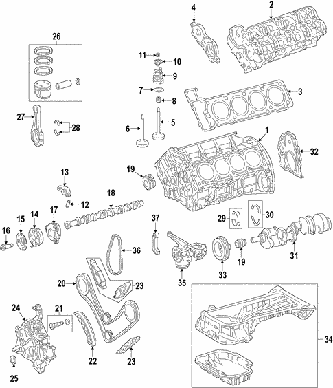 Engine for 2010 Mercedes-Benz ML 550 #0