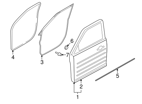 Body/Door & Components for 2013 Ford Flex #2