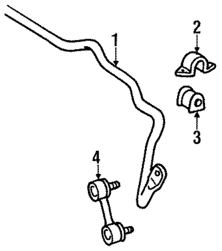 FRONT SUSPENSION/STABILIZER BAR & COMPONENTS for 1996 Toyota Celica #1
