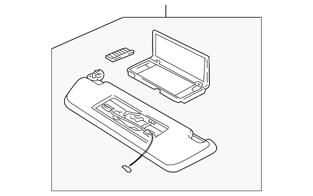 HNC1072ACAGD Деталь SUNVISOR, RIGHT