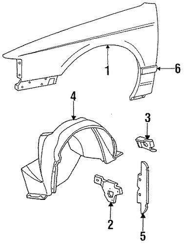 Thunderbird EXTERIOR TRIM - FENDER