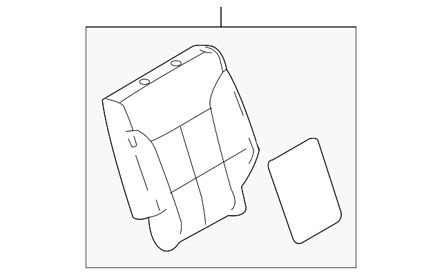 7A1Z-7866800-A Деталь SEAT BACK PAD, RIGHT