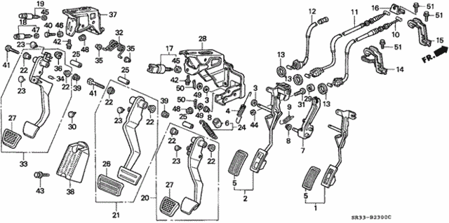 Pedal for 1994 Honda Civic #0