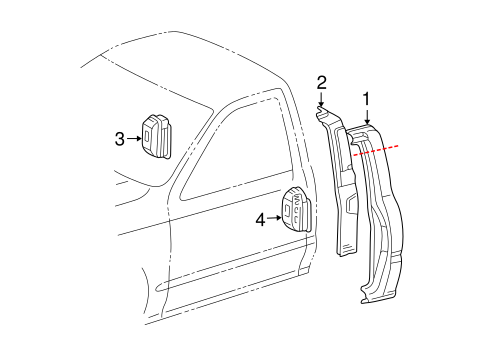 BODY/SIDE PANEL & COMPONENTS for 2004 Toyota Tacoma #2