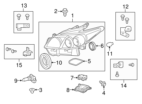 ELECTRICAL/HEADLAMP COMPONENTS for 2014 Toyota Prius #3
