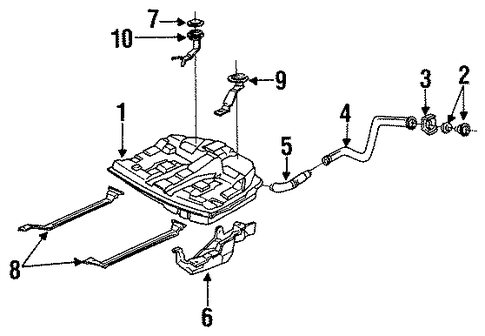 1991 Honda ACCORD COUPE LX Tank, Fuel - (17500SM4Y34) 1991 Honda ACCORD COUPE LX Tank, Fuel - (17500SM4Y34)